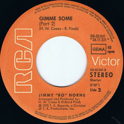 Jimmy „Bo“ Horne* : Gimme Some (Part 1 + Part 2) (7", Single)