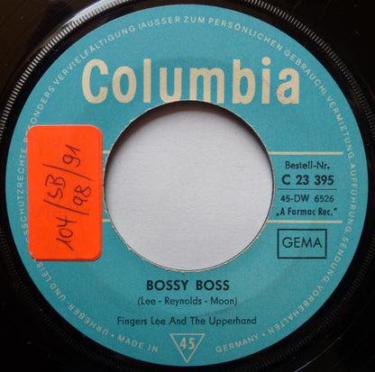 Fingers Lee & The Upper Hand : Bossy Boss / Don't Run Away (7", Single)