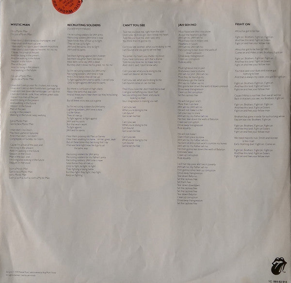 Peter Tosh : Mystic Man (LP, Album)