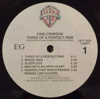 King Crimson : Three Of A Perfect Pair  (LP, Album, Jac)