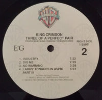 King Crimson : Three Of A Perfect Pair  (LP, Album, Jac)
