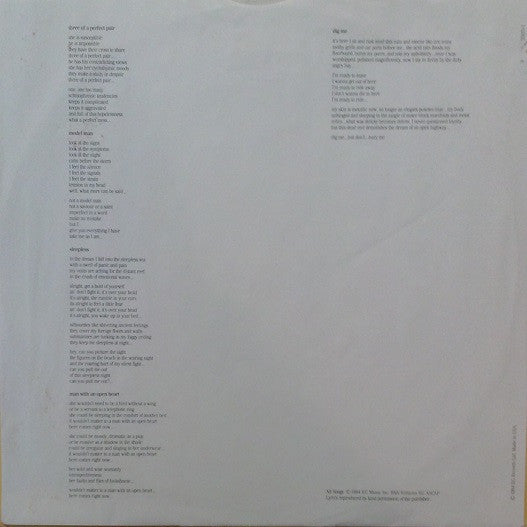 King Crimson : Three Of A Perfect Pair  (LP, Album, Jac)