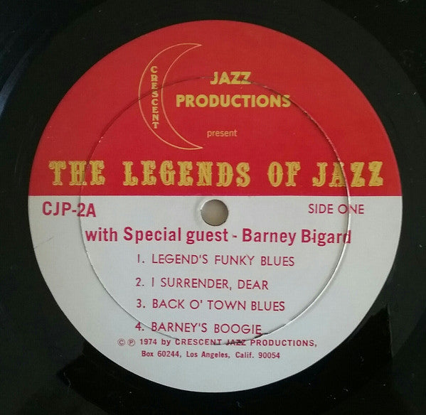 The Legends Of Jazz Starring Barney Bigard : The Legends Of Jazz (LP)