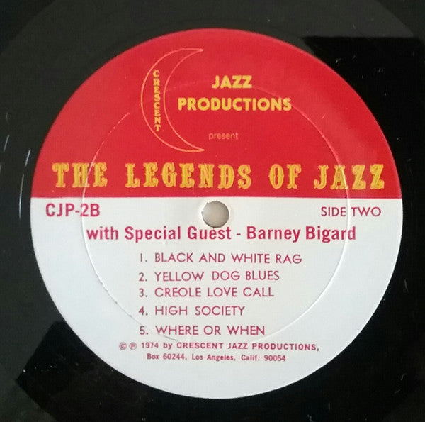 The Legends Of Jazz Starring Barney Bigard : The Legends Of Jazz (LP)