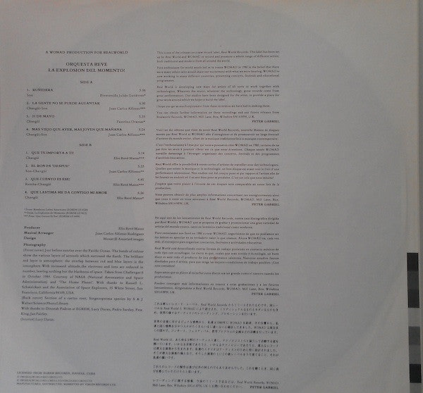 Orquesta Reve* : La Explosion Del Momento! (LP, Comp)