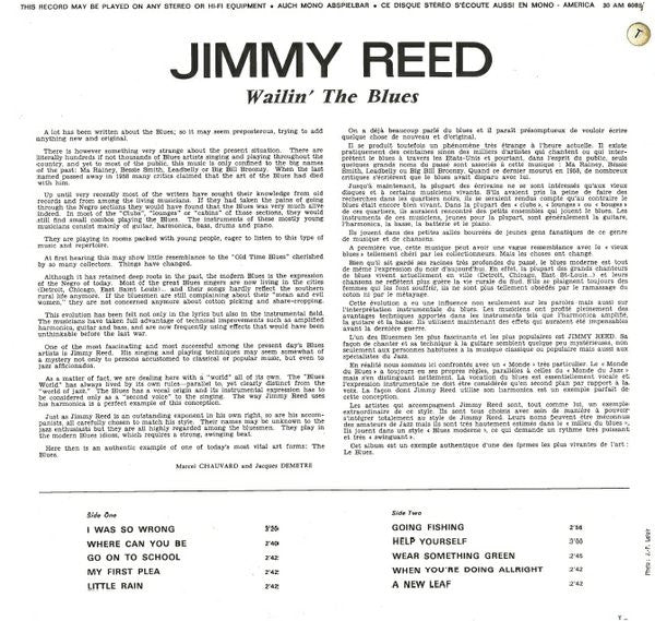 Jimmy Reed : Wailin' The Blues (LP, Comp)