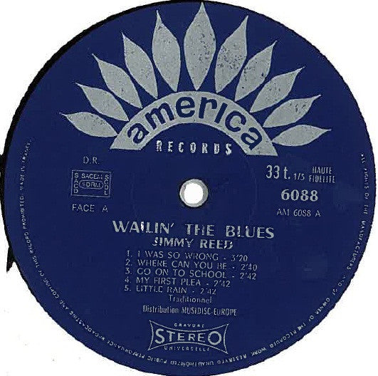 Jimmy Reed : Wailin' The Blues (LP, Comp)