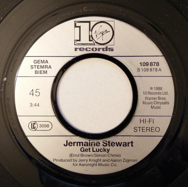 Jermaine Stewart : Get Lucky (7", Single)