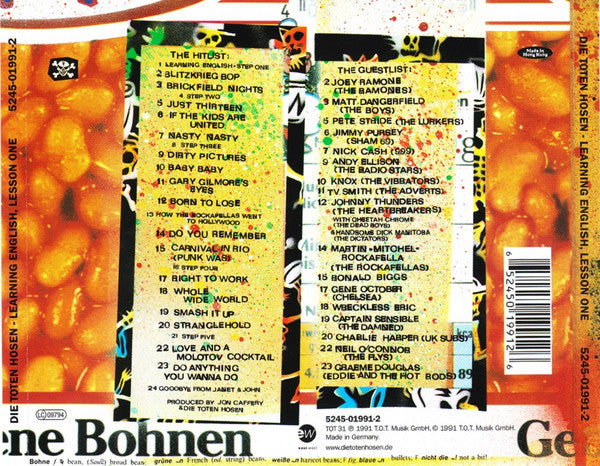 Die Toten Hosen : Learning English, Lesson One (CD, Album, RE)
