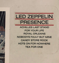 Led Zeppelin : Presence (LP, Album, Gat)