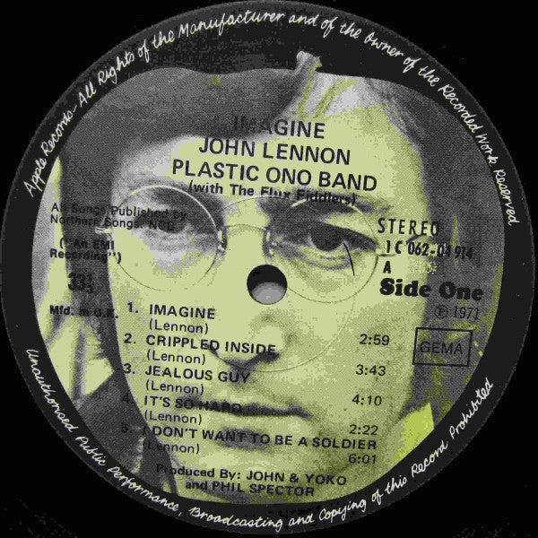 John Lennon : Imagine (LP, Album)
