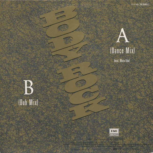 Maria Vidal : Body Rock (Special Long Version) (12", Single)