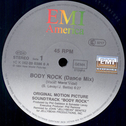 Maria Vidal : Body Rock (Special Long Version) (12", Single)