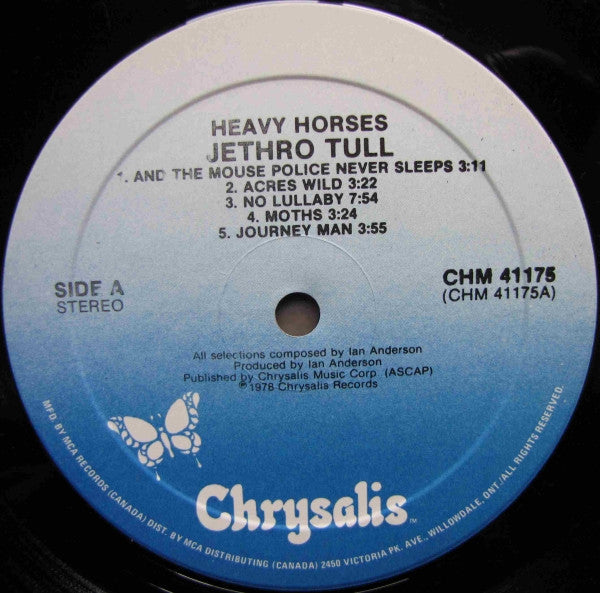 Jethro Tull : Heavy Horses (LP, Album, RE)