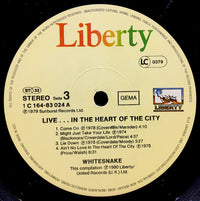 Whitesnake : Live... In The Heart Of The City (2xLP, Album)