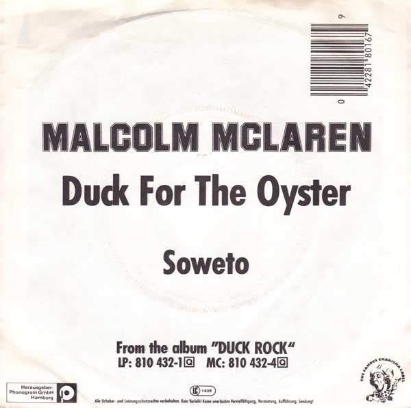 Malcolm McLaren : Duck For The Oyster (7", Single)