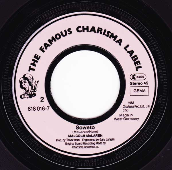 Malcolm McLaren : Duck For The Oyster (7", Single)