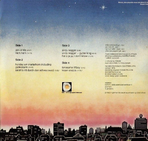 Kraan : Live (2xLP, Album, Gat)