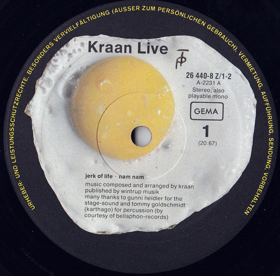 Kraan : Live (2xLP, Album, Gat)