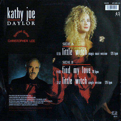 Kathy Joe Daylor Special Guest Christopher Lee : Little Witch (Magic-Maxi-Version) (12", Maxi)