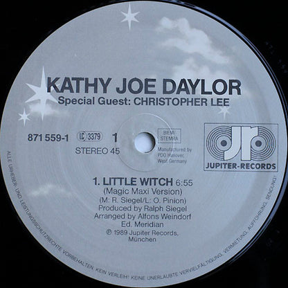 Kathy Joe Daylor Special Guest Christopher Lee : Little Witch (Magic-Maxi-Version) (12", Maxi)