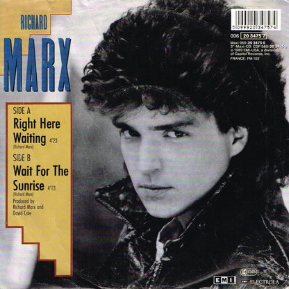 Richard Marx : Right Here Waiting (7", Single)