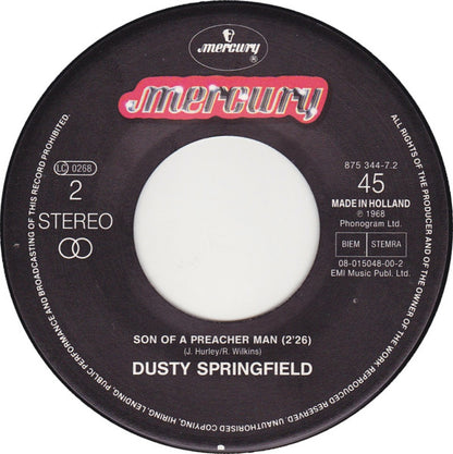 Dusty Springfield : Goin' Back / Son Of A Preacher Man (7", Single)