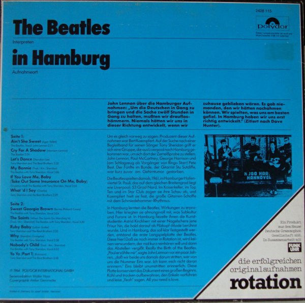 The Beatles : In Hamburg (LP, Comp)