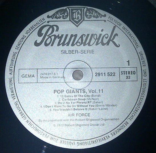 Air Force* : Pop Giants, Vol. 11 (LP, Comp)