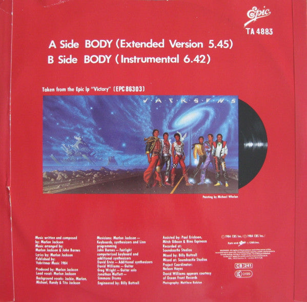 The Jacksons : Body (12", Single)