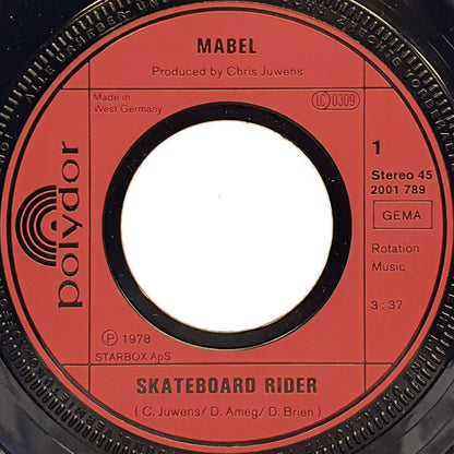 Mabel (2) : Skate Board Rider / F. B. I. On The Nail (7")