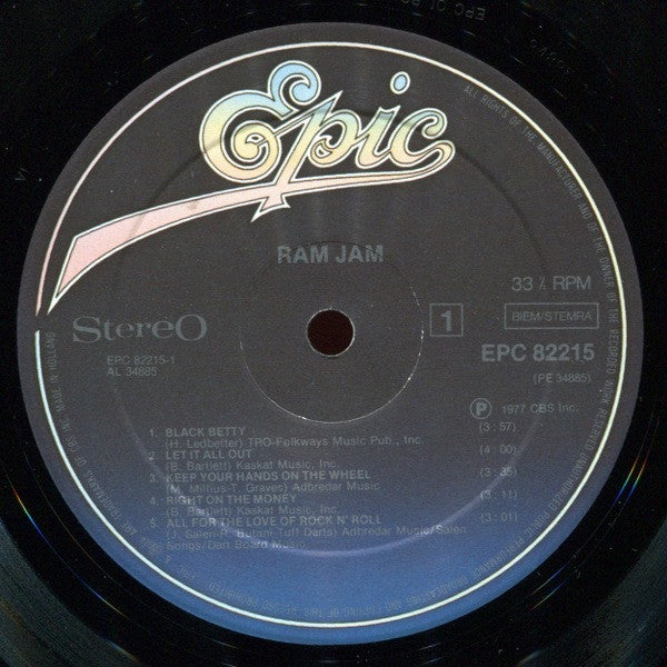 Ram Jam : Ram Jam (LP, Album, RE)