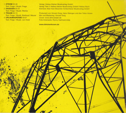 Die Toten Hosen : Strom (CD, Maxi, Dig)