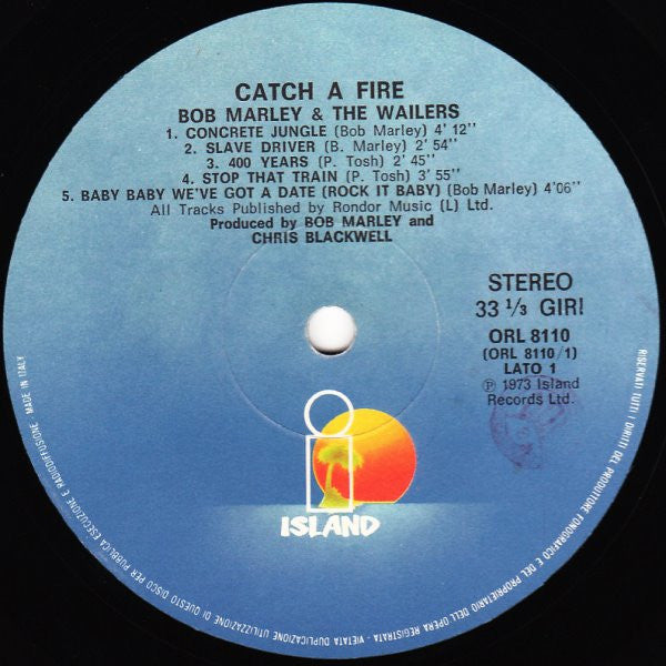 Bob Marley And The Wailers* : Catch A Fire (LP, Album, RE)