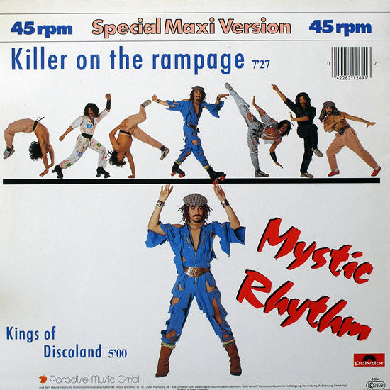 Mystic Rhythm : Killer On The Rampage (12", Maxi)
