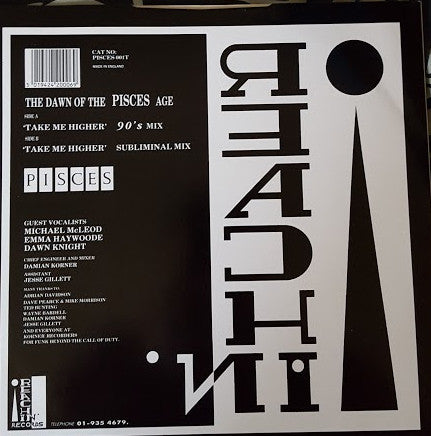 Pisces (3) : Take Me Higher (Remix) (12")