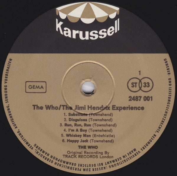 The Who & The Jimi Hendrix Experience : The Who & The Jimi Hendrix Experience (2xLP, Comp, M/Print, Urh)