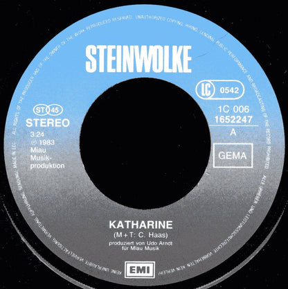 Steinwolke : Katharine Katharine (7", Single)