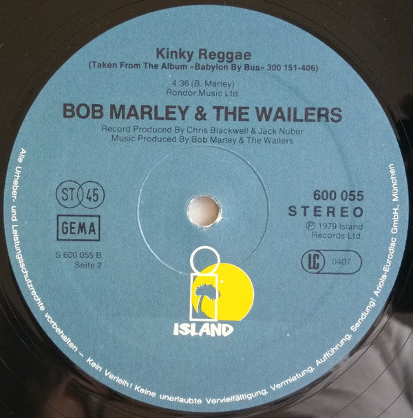 Bob Marley & The Wailers : Is This Love (12", Single, MP)