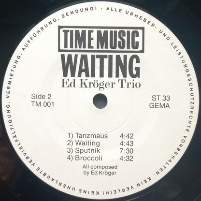 Ed Kröger Trio : Waiting (LP, Album)