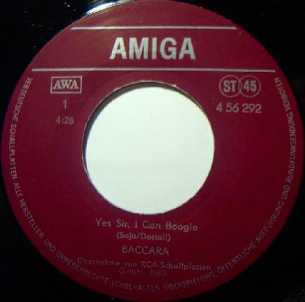 Baccara : Yes Sir, I Can Boogie / Cara Mia (7", Single)