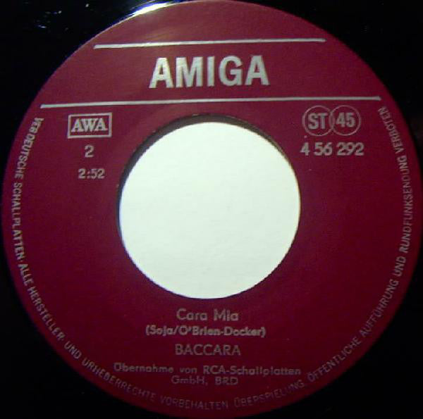 Baccara : Yes Sir, I Can Boogie / Cara Mia (7", Single)