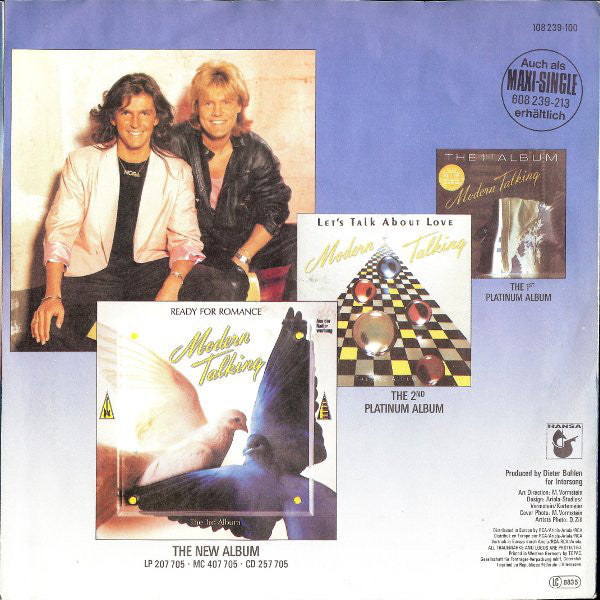 Modern Talking : Atlantis Is Calling (S.O.S. For Love) (7", Single)