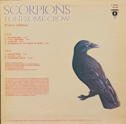Scorpions : Lonesome Crow (LP, Album, RE)