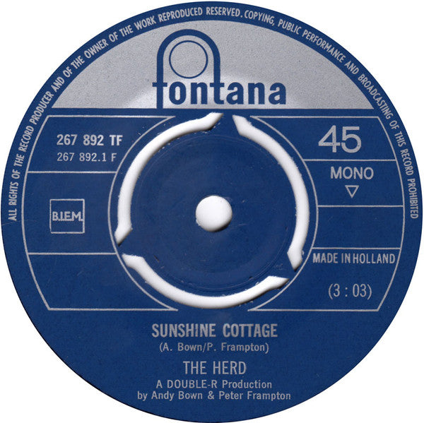 The Herd* : Sunshine Cottage (7", Single, Mono)