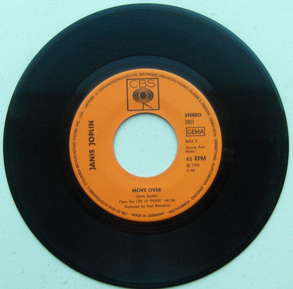 Janis Joplin : Get It While You Can (7", Single, Promo)