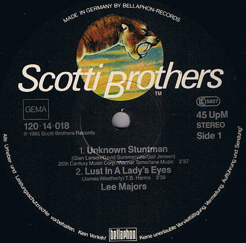 Lee Majors (2) : Unknown Stuntman (12", Maxi)