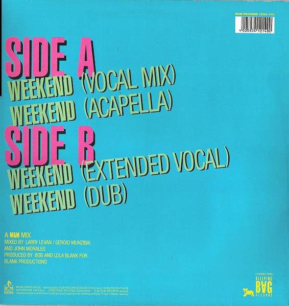 Class Action Featuring Chris Wiltshire* : Weekend (12", EP)