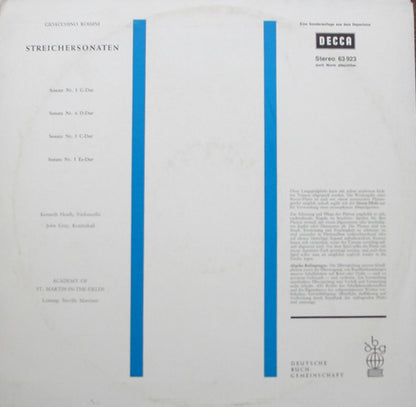 Gioacchino Rossini : Streichersonaten (LP, Club)