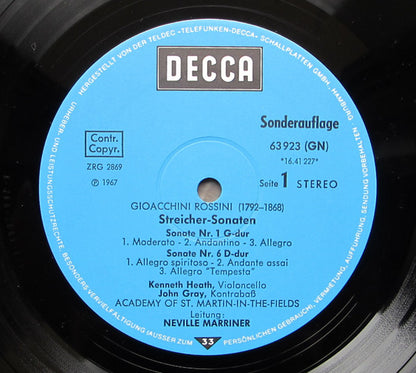 Gioacchino Rossini : Streichersonaten (LP, Club)